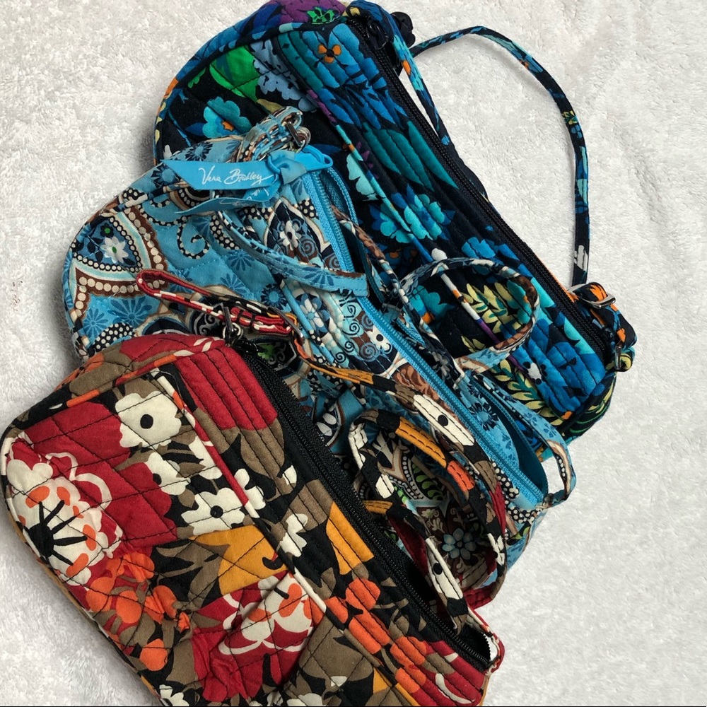 Vera Bradley Frannie Crossbody bags-lot of 3